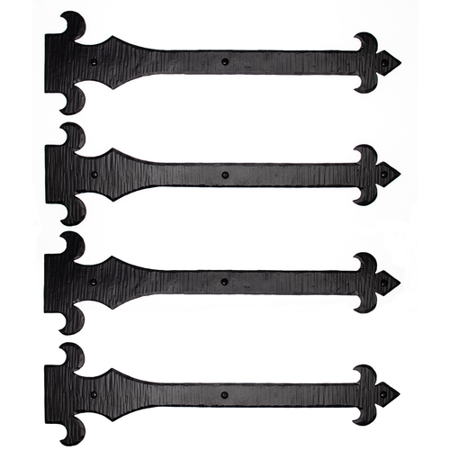 2 Pack 6" 9" 12" 16" Decorative Dummy Strap Hinge, Rustic False Hinge, Iron Faux - Picture 13 of 13