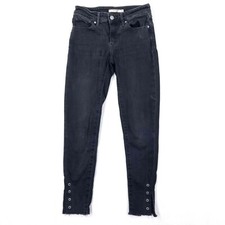 Levis 711 Skinny Women's Black Denim Jeans Size 25  Measures 25x26 