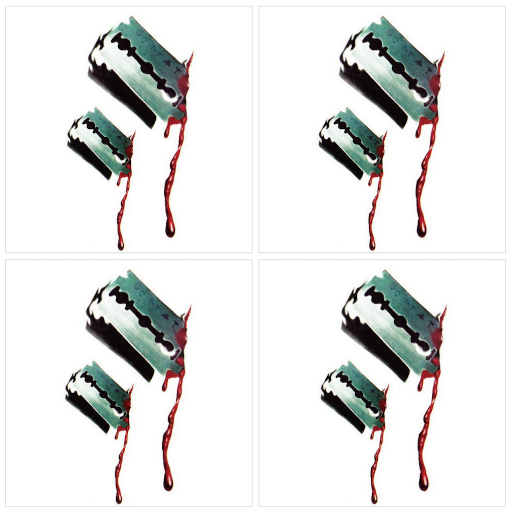 4 Pcs Faux Tatouages Temporaires Déguisement Costume Halloween Lames De Rasoir