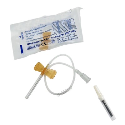 Advanced Safety Butterfly Needle with Luer Adapter Separable, 21/23/25G, 50/pack