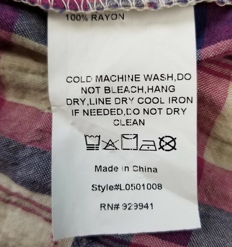 Luukse Top Damen 1X Plus Mehrfarbig Kariert Rundhals Langarm Bluse Viskose - Bild 5 von 9