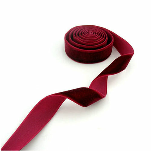 Velvet Ribbon Thin Bow for Sew Necklace Bundle Pack Narrow Roll Christmas Tree - Picture 12 of 19