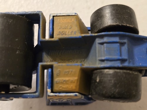 1979 Matchbox Blue Stream Road Roller PR-510 Black White Two Tone Construction - Picture 7 of 7