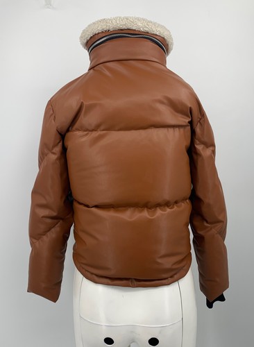 Sam. Girls Brown Zip Up & Snap Closure Down Coat sz 14y - Picture 2 of 6