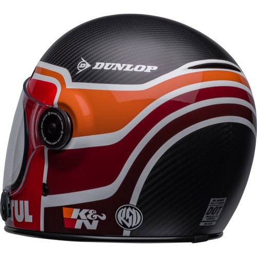 Bell Bullitt Carbon Classic Vintage Style Motorcycle Helmet CHOOSE COLOR & SIZE - Picture 16 of 43