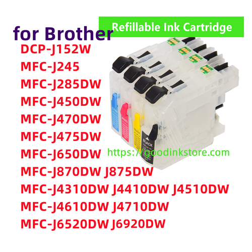 Refillable ink cartridge for Brother MFC J4410DW J4310DW Printer LC103 s - Picture 5 of 6