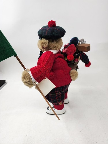 APPLE WHIMSEY 19th Hole GOLFING BEAR Laura Martinez GOLF RARE RETIRED USA 67/200 - Picture 13 of 17
