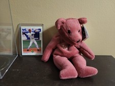 Salvinos Bamm-Beanos 1998 Bear Chipper Jones Bean Bag Plush 10 With Card