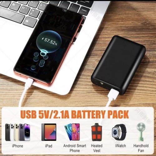 10000mAh Power Bank 5V Heated Vest Jacket DC 7.4V Portable Charger Battery - 第 5/6 張圖片