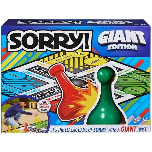 Hasbro Gaming SORRY GIANT EDITION Board Game Indoor Outdoor Brand New Sealed NIB - Picture 9 of 24