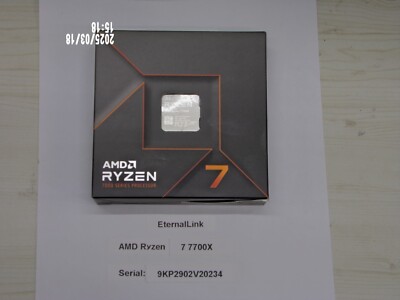 AMD Ryzen 7 7700x Processor (5.4 GHz, 8 Cores, LGA 1718/Socket AM5) Box -...