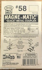 Kadee HO #58 Coupler Med 9/32" centerset shank couplers with #232 draft grearbox
