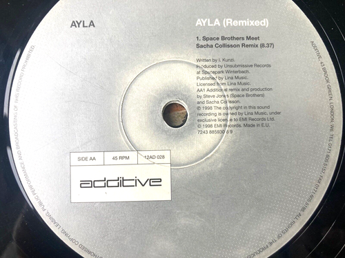 AYLA - AYLA - 12” VINYL RECORD - 90S 2000S IBIZA TRANCE DJ - KEVIN & PERRY TRK - Picture 3 of 3