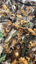 Fleece socks DEER-FOREST CAMO  design sizes 5-14 mens/womens unisex