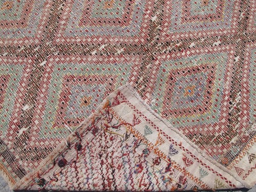 Oversized Cotton Kilim Rug 7x11, Muted Kilim Rug, Large Rug for Living Room - Picture 10 of 10