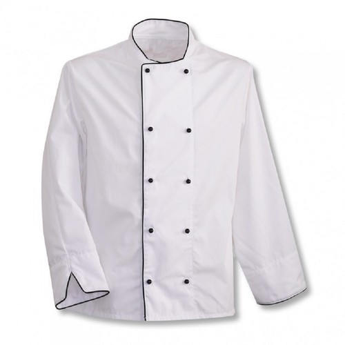 CHAQUETAS CHEFS BLANCAS, MANGAS COMPLETAS/MEDIAS, VARIEDAD DE ESTILOS, ABRIGO DE COCINA BLANCO - Imagen 19 de 21