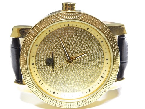 New Super-Techno Yellow 0.10ct White Diamond M-6231 with 2 extra straps Watch - Bild 1 von 6