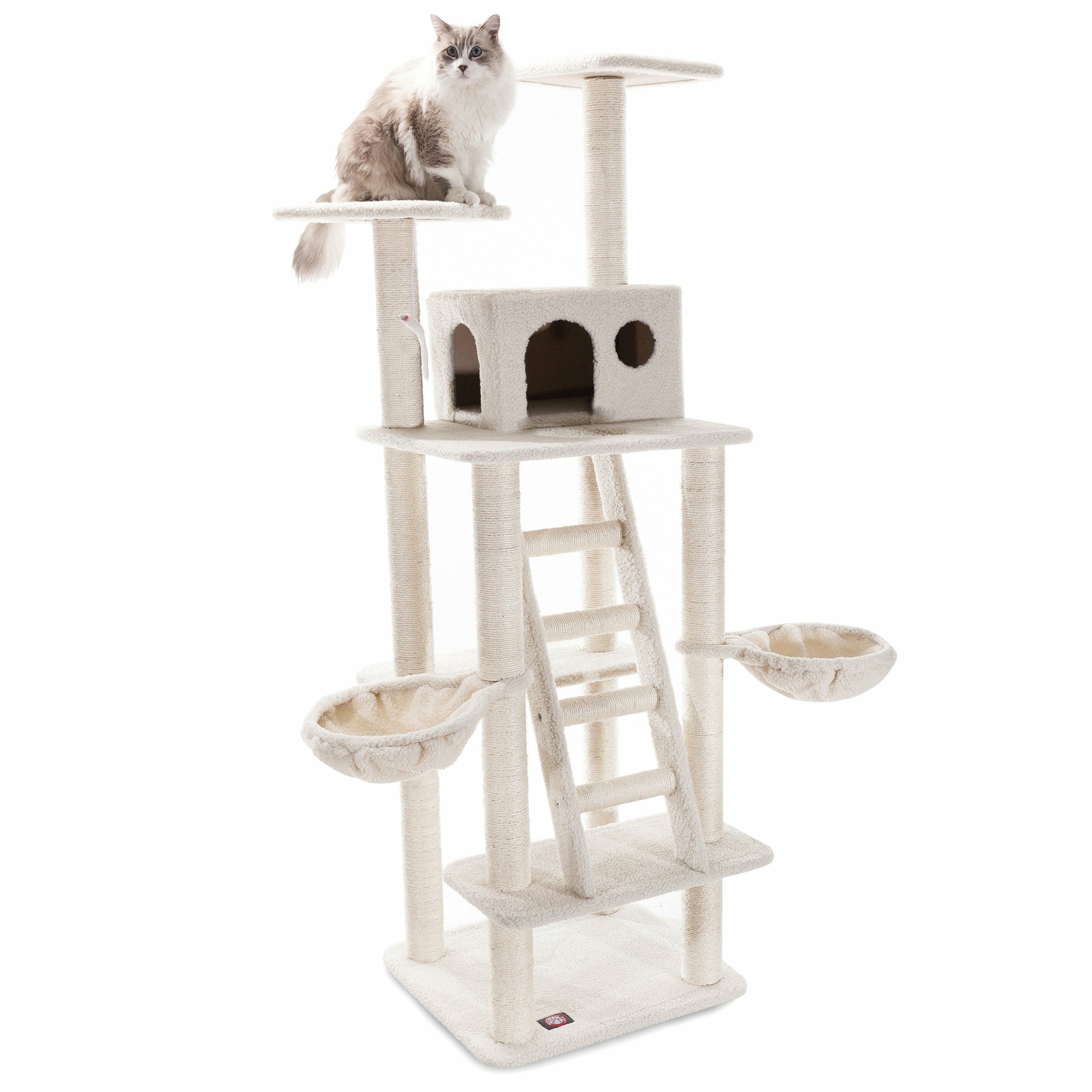 72-inch Bungalow Cat Tree Condo 72-inch Bungalow Cat Tree Condo