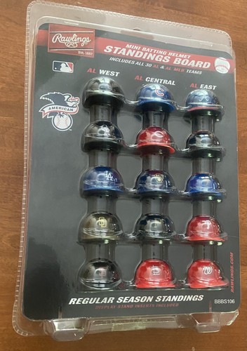 MLB Major League Baseball 30 Mini Schlaghelme Standbrett Neu