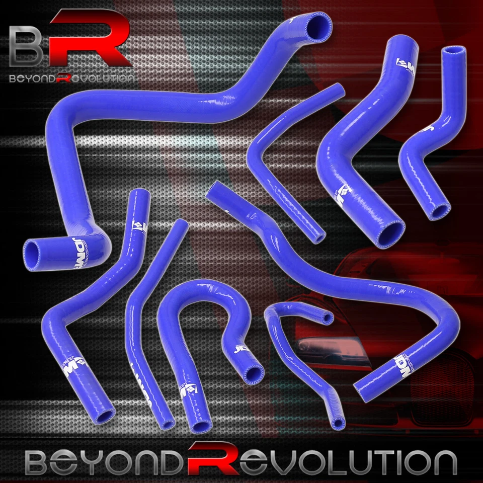 Для 1992-2000 Civic EK EG D15 D16 SOHC обновление силиконовый радиатор нагреватель шланг синий - Изображение 3 из 3