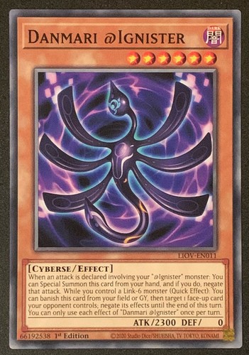 Danmari @Ignister | LIOV-EN011 | Común | 1º | Lightning Overdrive | YuGiOh TCG - Imagen 1 de 3