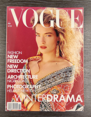 VOGUE Magazine: November 1988 - Tatjana Patitz | eBay