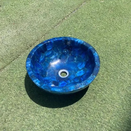 Agate Sink / Stone Bowl / Stone Sink / Vessel Sink / Bathroom Sink / Vanity Sink - Picture 10 of 14