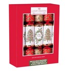 Christmas Crackers Family 10 Pack 36cm - Holly Tree and Wreath