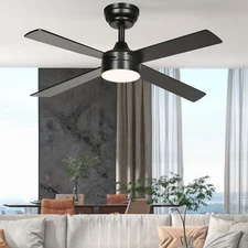 48'' Ceiling Fan with Lights and Remote & App Control Reversible Motor Smart Fan