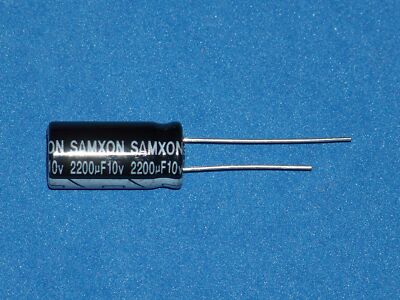 3 Pezzi CONDENSATORI ELETTROLITICI 2200uF 10V 105°c BASSA - Foto 2