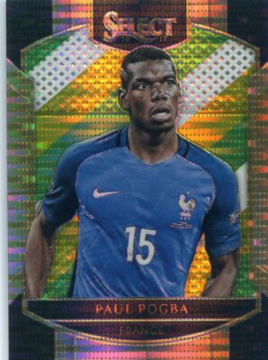 2016-17 Panini Select PAUL POGBA Terrace Level Multi Color Prizm #86 France