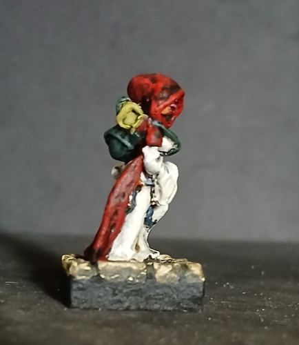 Heritage Dungeon Dwellers -1210c Head Druid- 1980 OOP Vintage Lead 25mm D&D Mini - Bild 3 von 8