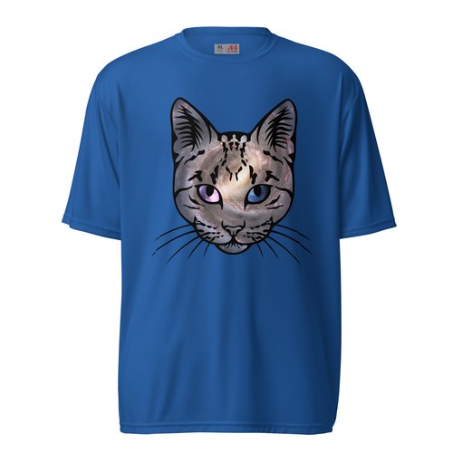 Milky Way Earth Venus Cat Unisex performance crew neck t-shirt Unique gift - Picture 6 of 8