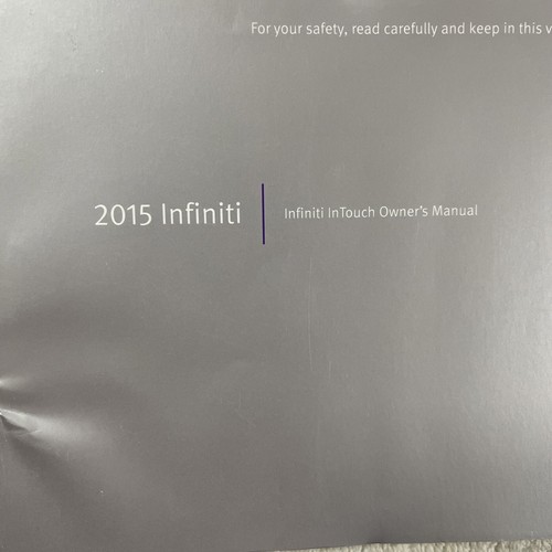 2015 INFINITI Q50 SEDAN AWD OWNER'S MANUAL BOOKS GUIDE w/CASE & QUICK REF - NEW - Bild 3 von 6