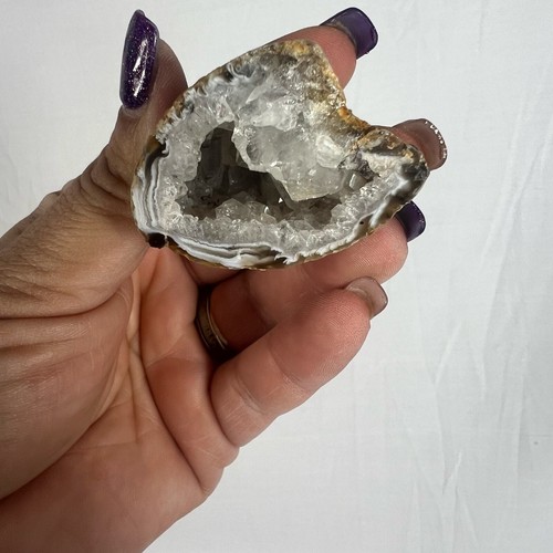 Lote de 3 Piedras de Ágata Rebanada Geodas Cristales - Imagen 5 de 8