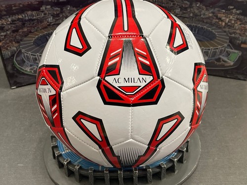 Pallone Calcio AC Milan Misura 5 Cuoio Calciatori ufficiale Rosso Neri - Foto 2 di 6