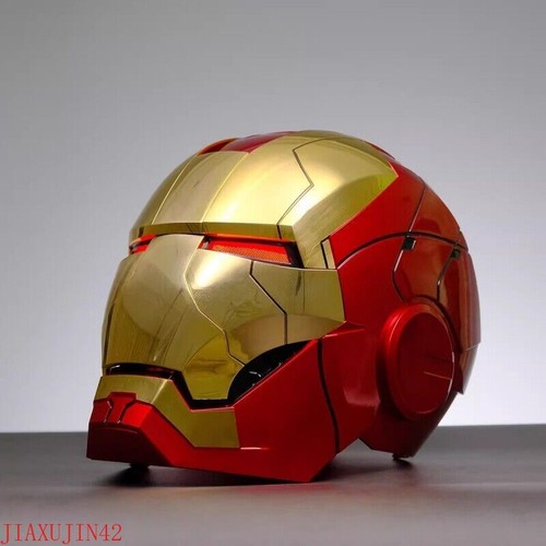 Iron Man Gold MK5 Helmet Electronic Voice Activated Open&Close Mask Autoking New - Picture 5 of 11
