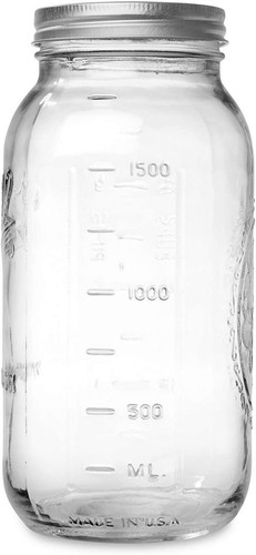 1 Kugel 64 Unzen Weite Öffnung Halbe Gallone Einmachglas - Bild 4 von 12