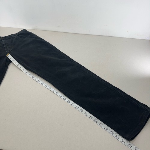 Wrangler Texas Stretch Corduroy Jeans Size W32 L32 Black Cord Trousers - Picture 12 of 14