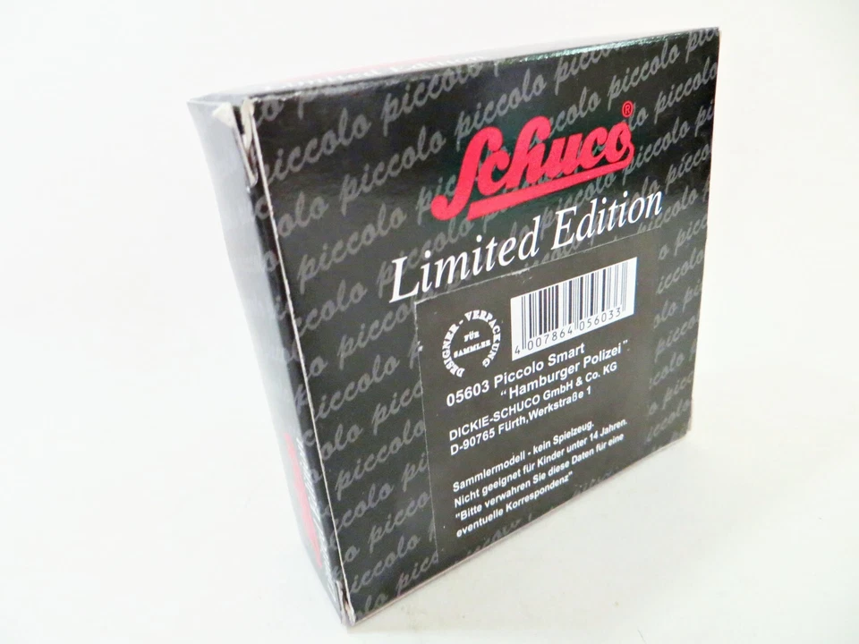 SCHUCO PICCOLO 05603 1:90 'SMART HAMBURGER POLIZEI/POLICE CAR' MIB/BOXED - Image 3 of 4