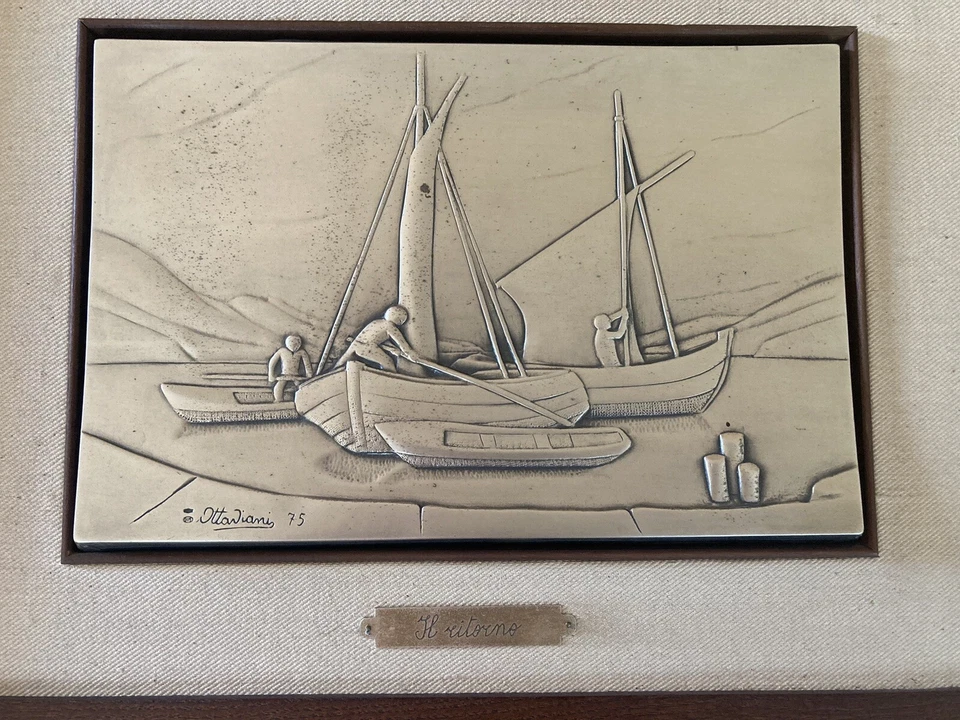 quadro in argento firmato Ottaviani 75 - Immagine 2 di 4