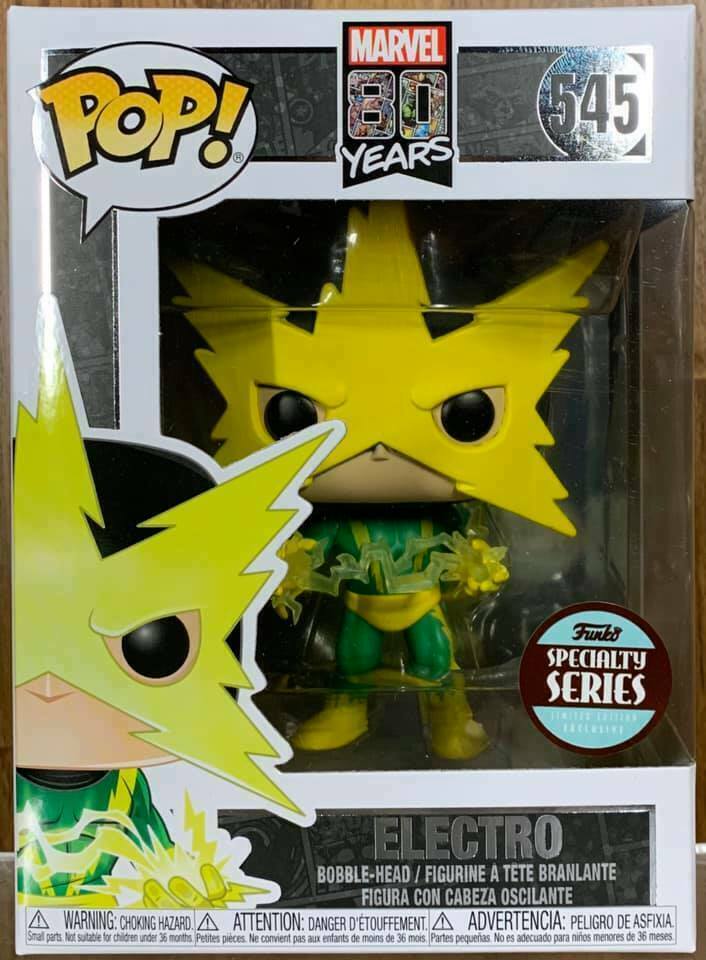 FUNKO POP Marvel 80 Years ELECTRO #545 Specialty Series | eBay FUNKO POP Marvel 80 Years ELECTRO #545 Specialty Series | eBay