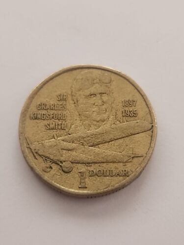 1997 $1 One Dollar Coin - Sir Charles Kingsford Smith - Circulated #H