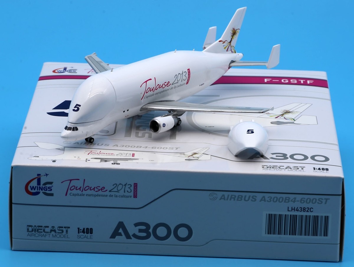 航空機・ヘリコプター JC Wings 1:400 A300-600ST F-GSTF Airbus Transport International Airbus A300-600ST F-GSTA