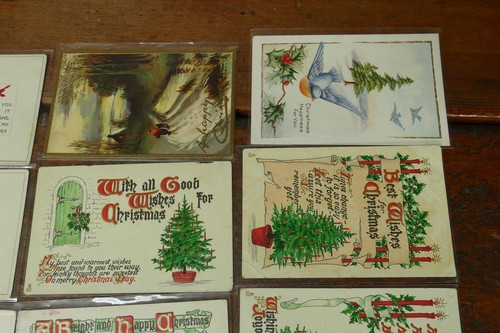 Vintage Lot Of 20 Assorted Christmas Postcards - Circa 1900s - 1910s - Picture 3 of 8