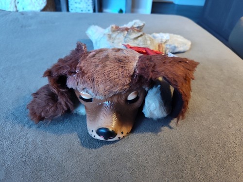 VINTAGE 1950's GUND REGAL BEAGLE RUBBER FACE DOG SLEEPING SLEEPY EYES USA - Picture 1 of 17