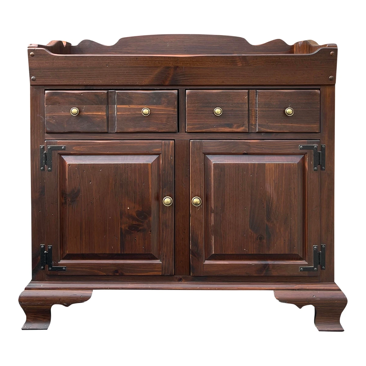 Vintage Ethan Allen Old Tavern Antiqued Pine Server or Dry Sink