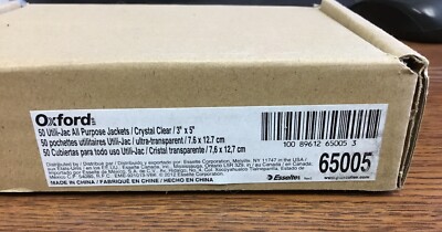 3 x 5 Utili-Jac Heavy-Duty Clear Plastic Envelopes 50//Box
