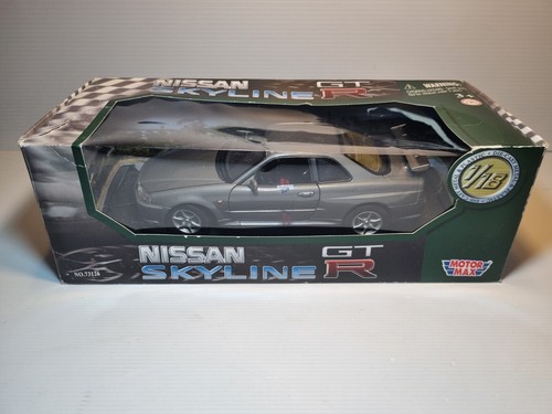 NISSAN SKYLINE GTR MOTOR MAX DIECAST 1/18 SCALE MODEL CAR - Unopened READ - Picture 1 of 11