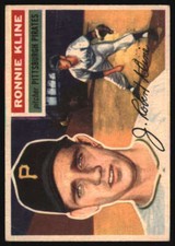1956 Topps #94 Ron Kline VGEX Pirates Grey Backs 569005